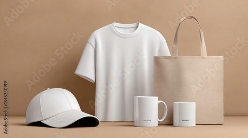Clean Modern Promotional Merchandise Mockup for Marketing Campaigns