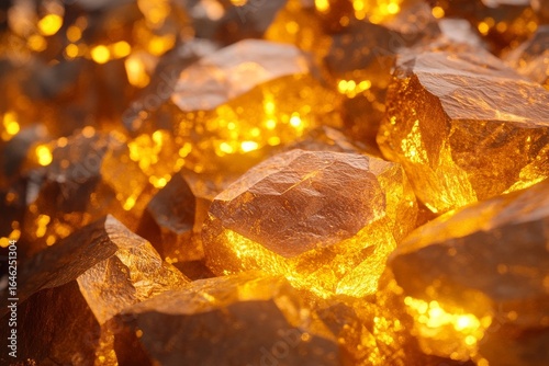 Glowing Mineral Formations Showcasing a Captivating Display of Light and Text...