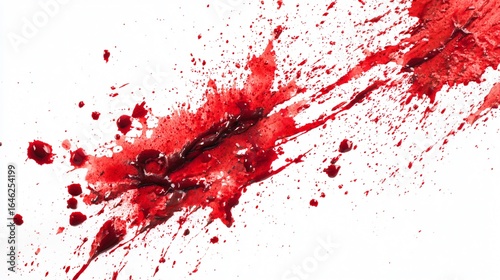 Splatters Isolated on White Background for Design Projects
