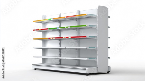Sleek 3D POS Display Stand Illustration for Marketing Purposes