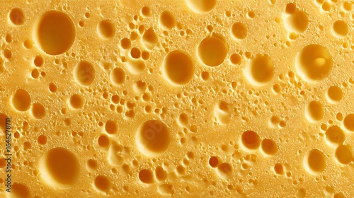 Luxurious Gold Cheese Texture with Holes for Gourmet Decor and Culinary Design
