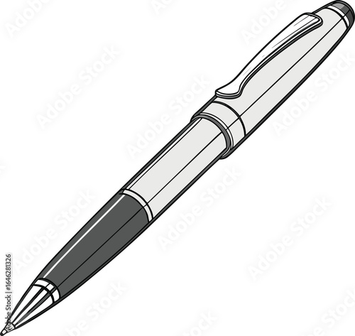 vector illustration of a pen