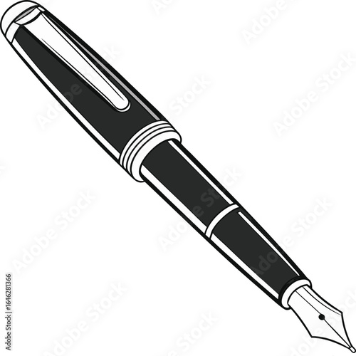vector illustration of a pen