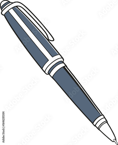 vector illustration of a pen