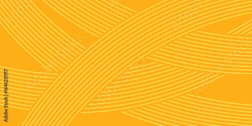 Pasta background, spaghetti abstract geometric pattern. Macaroni yellow poster. Wavy abstract pattern. eps 10