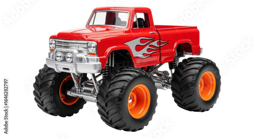 Isolated Monster Truck Toy