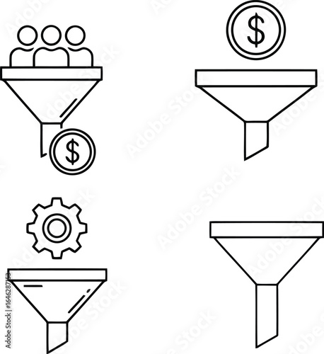Business Conversion Funnel Optimizing Growth and Driving Sales with the Conversion Concept for Success
