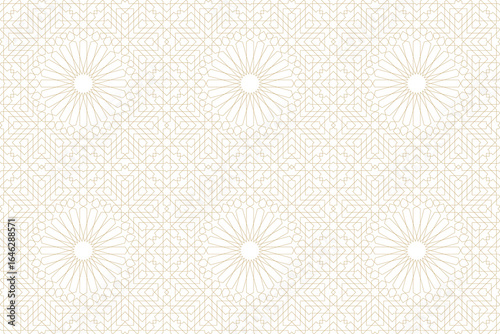 Seamless geometric pattern in authentic arabian style.