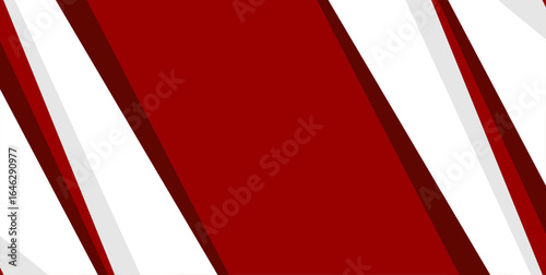 
red background banner with white accents on the sides and empty space in the middle