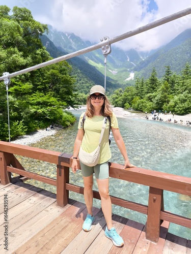 river, bridge, mountains, Japanese Alps, Kamikochi, travel in Japan