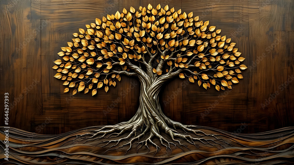 Obraz premium Tree with roots I Wall Decor