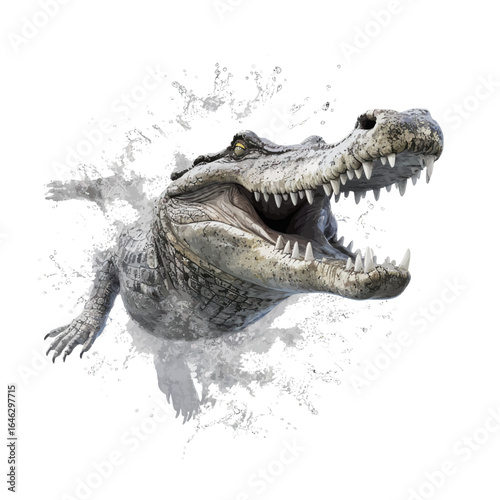crocodile in the water