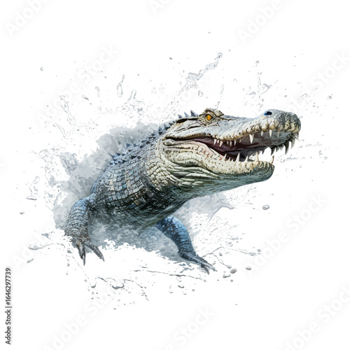 crocodile in water