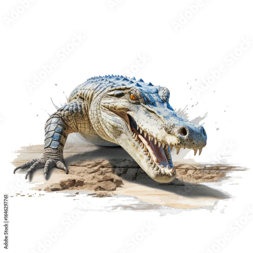 crocodile in the water