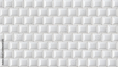 3d seamless white mosaic tile texture soft