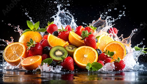 Fresh fruit splash