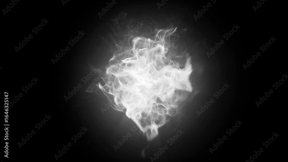 Explosion shockwave effect and divergent wave on a transparent background. Abstract smoke explosion animation. Explosion shockwave. Fire energy animation on a Alpha channel. Overlay Template. 