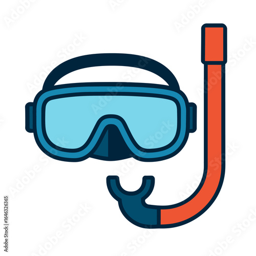 Classic Snorkel Mask and Tube Ready for Underwater Exploration