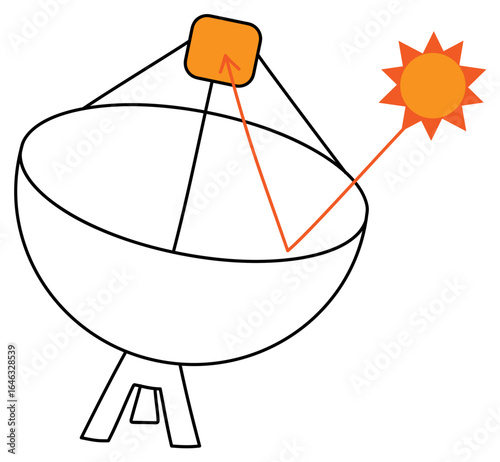 Concentrador solar de disco parabólico