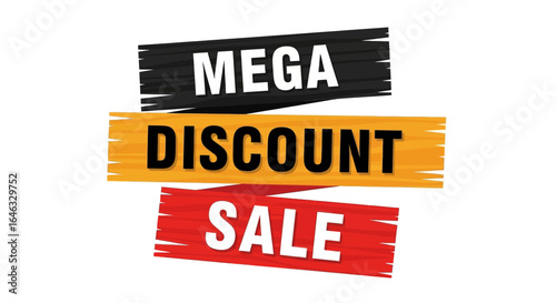 Eye-Catching Mega Discount Sale Banner Bold Design for Promotions and Special Offers