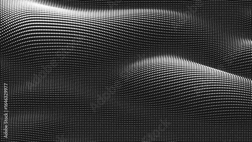 Point wave smooth texture. Abstract dot background. Technological cyberspace background.