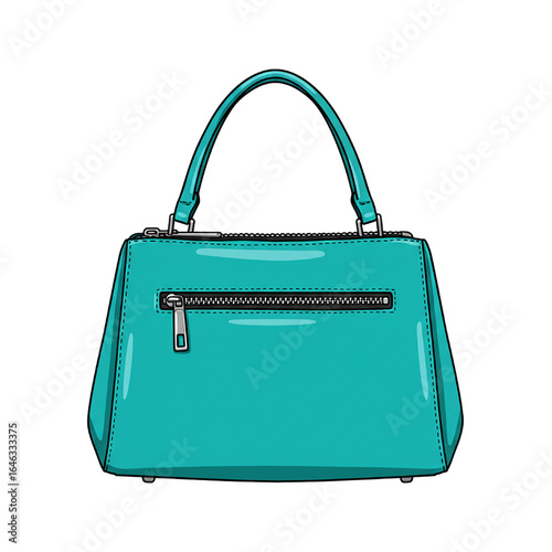 handbag isolated on white background