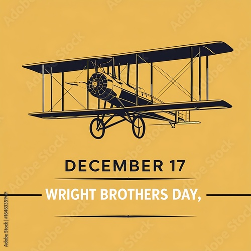 Obraz na płótnie Commemorating the wright brothers first flight on december seventeenth