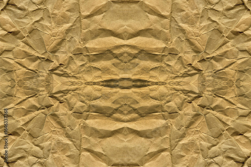 Seamless Wrinkled Kraft Paper Texture Pattern