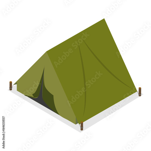 3D Isometric Flat Vector Illustration of Millitary Collection, Army Equipment. Item 17