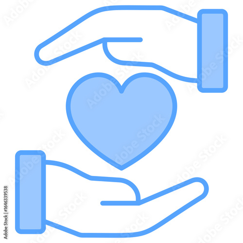 Charity Blue Icon
