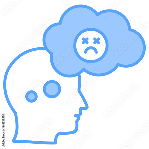 Unconscious Blue Icon