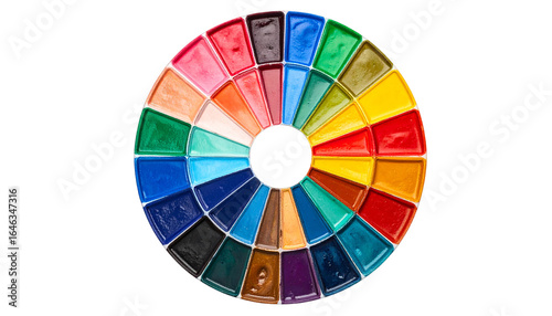color wheel isolated on white