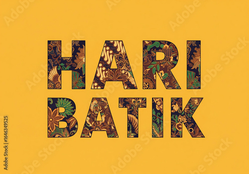 Modern batik typography: Elegant 