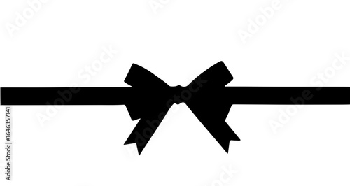 Object download black ribbon vector graphic design element for gift decoration and christmas present design free image vector