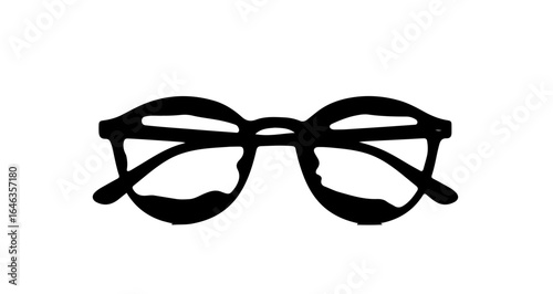 Object glasses eyewear spectacles optical vision eye care fashion accessory style ophthalmology sight remedy vintage vector