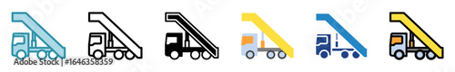 Gangway Icon Multi Style Relate To Nautical, Sea, Marine, Navy. Use For Modern Concept, Ui, Ux Web And App Development.