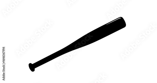 Object baseball bat vector illustration for sports equipment and baseball game design element and graphic resource vector