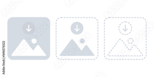 Upload photo picture . Illustration vector 