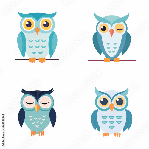 Charming owl illustrations to brighten any design