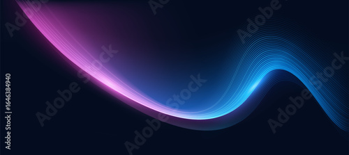 Modern abstract neon wave on blue dark background,tech banner, corporate business concept, hi-tech abstract background, vector illustration for business or presentation
