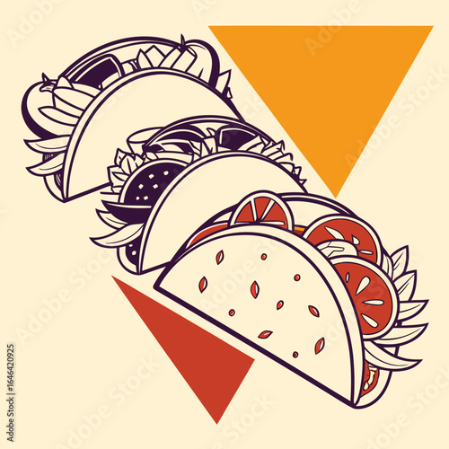 Bold Geometric Abstraction in Graphic Art