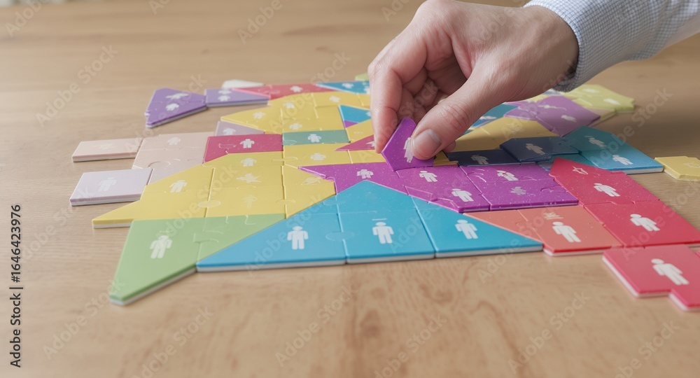 Obraz premium Solve the Team Puzzle Strategic HR Talent Management Solutions