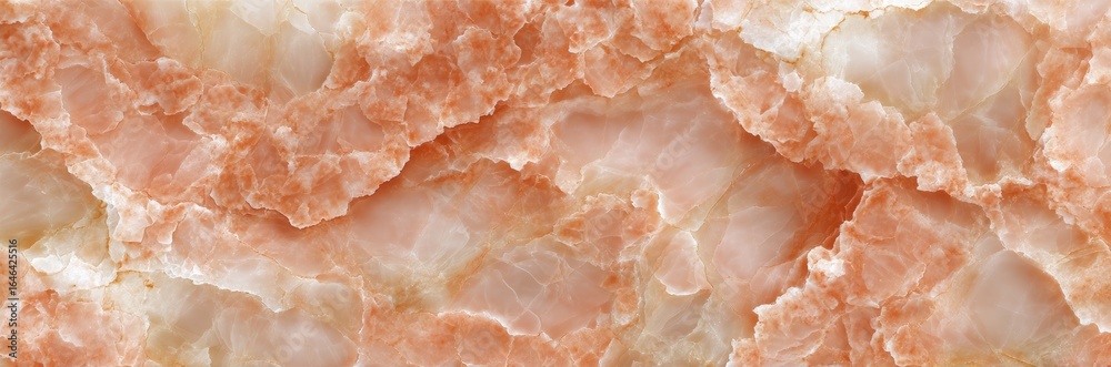 Detailed close-up of a natural stone, exhibiting a mix of peach and cream tones with flowing, textured patterns Detailed close-up of a natural stone, exhibiting a mix of peach and cream tones with flowing, textured patterns