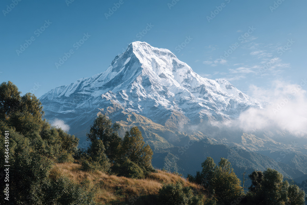 Fototapeta premium discover breathtaking majesty of top highest mountains in world where nature magnificence reigns supreme