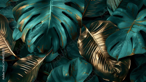 abstract green leaf background