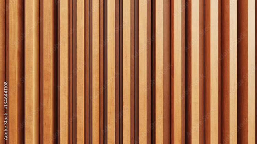 Obraz premium Vertical light brown wooden slats wood texture background design