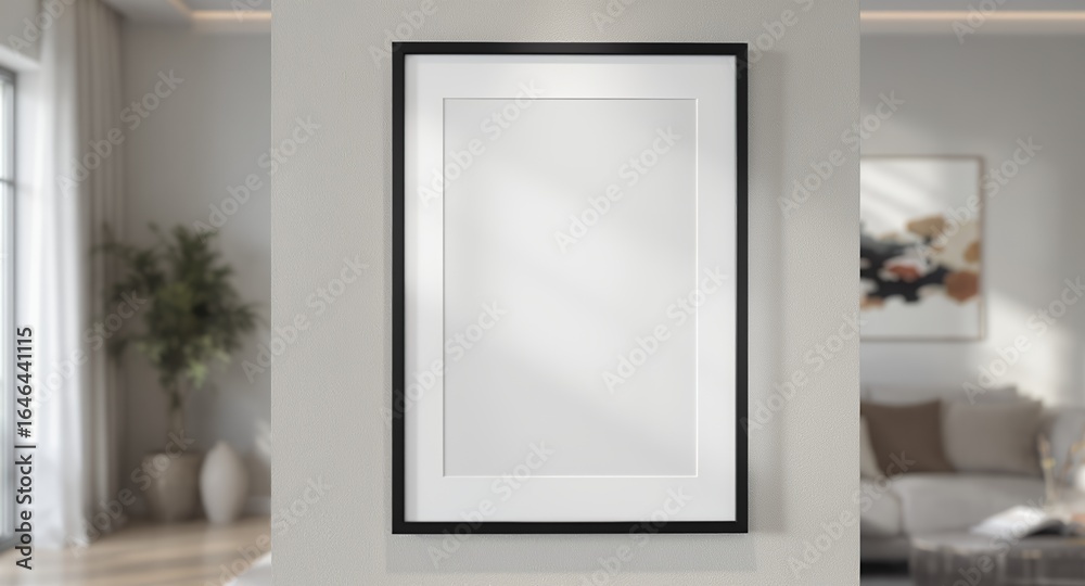Fototapeta premium Modern Black Frame Mockup Versatile Design for Home Decor
