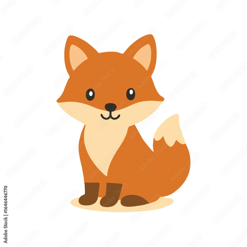 Obraz premium fox with a big tail