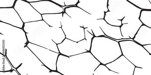 Black and white cracked wall with rough peeling texture Texture soil dry crack Sketch crack texture. Ground cracks background. Cracked earth. Dry soil texture. 