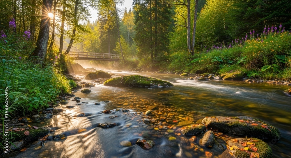 Obraz premium River stream